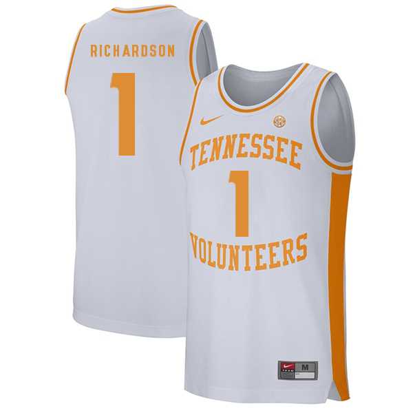 Tennessee Volunteers 1 Josh Richardson White College Basketball Jersey Dzhi,We sell and wholesale Tennessee Volunteers 1 Josh Richardson White College Basketball Jersey Dzhi on line form chian!